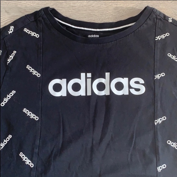 Adidas Logo Crewneck T-Shirt Size XS - Picture 3 of 3